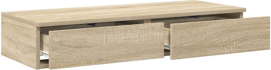 vidaXL Bettkasten aus Holz in Beige Farbe 75x36.5x16.5cm