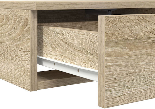 vidaXL Bettkasten aus Holz in Beige Farbe 75x36.5x16.5cm