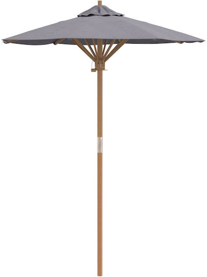 Umbrelă Rotundă Din Lemn Gri Φ2.11xÎ2.11m