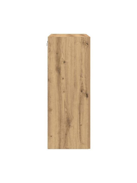 Висулка Витрина за хол от ПДЧ със Стъкло Artisan Beech 69.5x34x90см