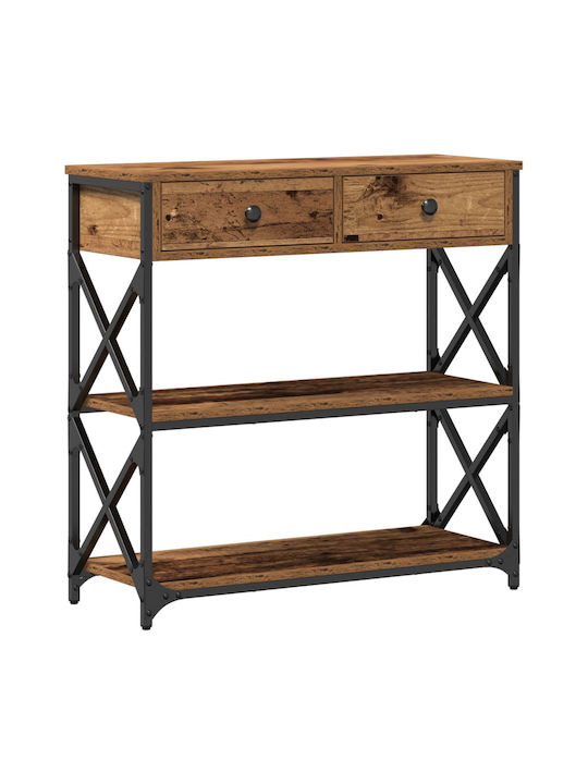 Console Table Wood & Metal L75xW28xH75cm