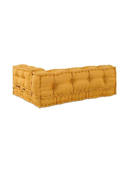 vidaXL Palette Bench Cushion with Backrest Yellow 70x90cm