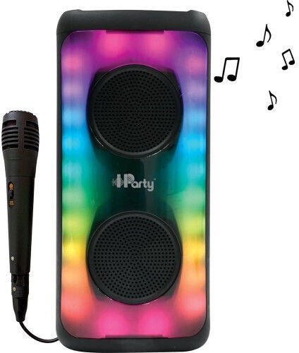 Lexibook Ηχείο Karaoke με Ενσύρματo Μικρόφωνο και Εφέ Φωτισμού Iparty 25.K8330 Μαύρο