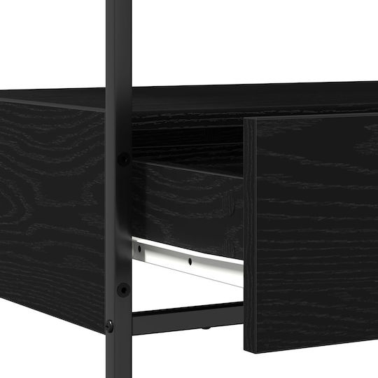 Solid Wood Console Table Black Oak L75xW40xH75cm
