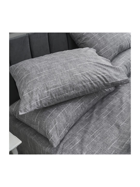 Charalambidis Textiles Duvet Cover Single 160x240 Dots Grey