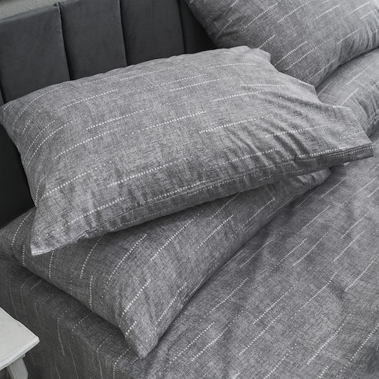 Charalambidis Textiles Плик за Завивка Единичен 160x240 Точки Сив