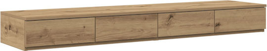 vidaXL Bettkasten aus Holz Oaks 135x36.5x16.5cm