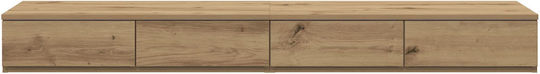 vidaXL Bettkasten aus Holz Oaks 135x36.5x16.5cm