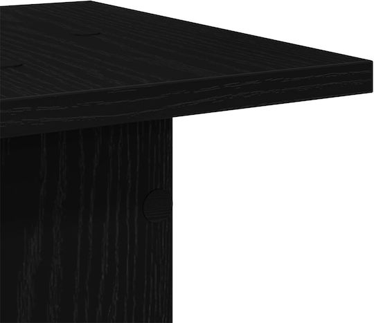 Vidaxl Ράφι Φυτών 2 Τεμ Μαύρη Δρυς 30x30x40 Εκ Κατασκευασμένο Ξύλο Black