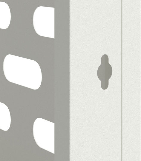 Air Conditioner Cover White 110x50x105 cm Iron