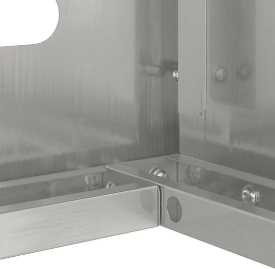 Vidaxl Air Conditioner Cover 110x50x80 cm Stainless Steel