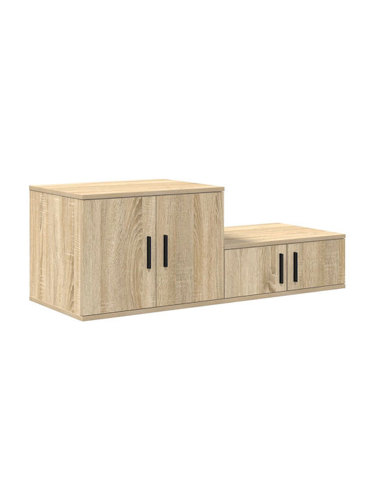 Drawers Storage Made of Wood L118xW41xH40cm
