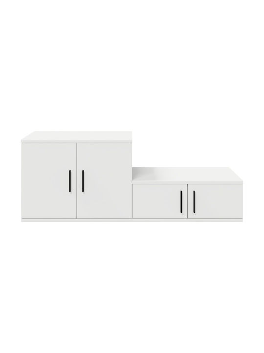 Drawers Storage Solid Wood L118xW41xH40cm