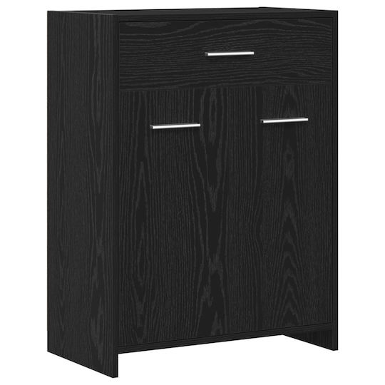 vidaXL Ντουλάπι Μπάνιου 60x33x80cm Δρυς