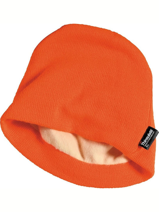 Beanie Unisex Beanie Gestrickt in Orange Farbe