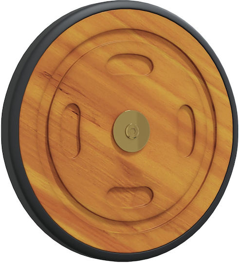 vidaXL Furniture Wheel made of Wood with Wheels Brown 20.5x20.5x2.2cm 2pcs