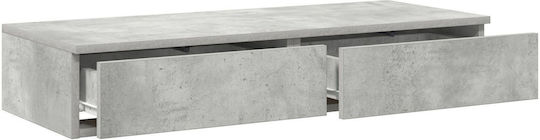 vidaXL Bed Drawer made of Wood Gray 75x36.5x16.5cm