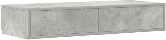 vidaXL Bed Drawer made of Wood Gray 75x36.5x16.5cm