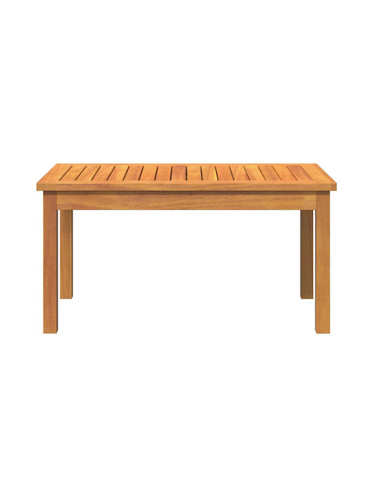 Sitting Room Table for Small Outdoor Spaces Made of Acacia 75x40x38cm