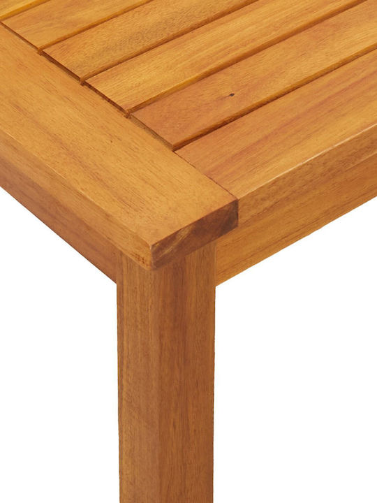 Sitting Room Table for Small Outdoor Spaces Made of Acacia 75x40x38cm
