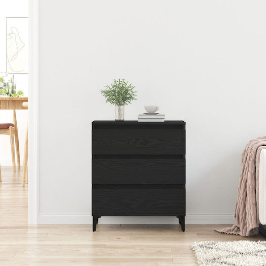 Comoda pentru Dormitor Μαύρο Δρυός 60x35x70buc
