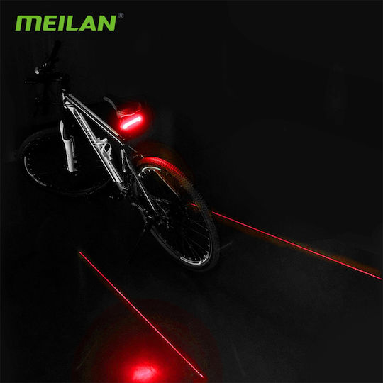 GloboStar 86050 Rechargeable Rear Bicycle Light Wireless LED
