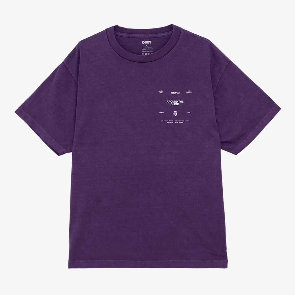 Tシャツ・カットソー OBEY Men T-shirt Violet 167924096 IPR Obey T-shirt Pigment Imperial Purple 167924096-IPR | Skroutz.eu