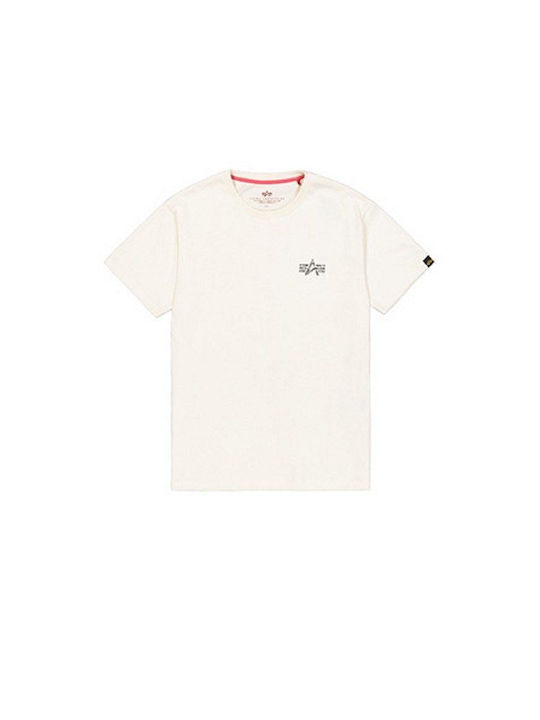 Print T T-shirt Μπεζ