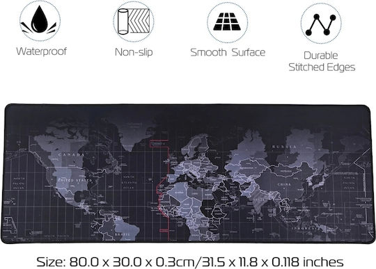 Mouse Pad Pyramid Rubber Gaming World Map 80x30cm
