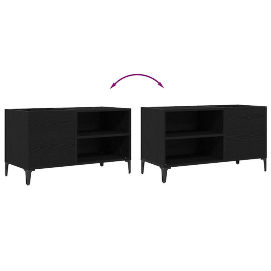 vidaXL Hi-Fi Furniture Black 38x84.5x48cm