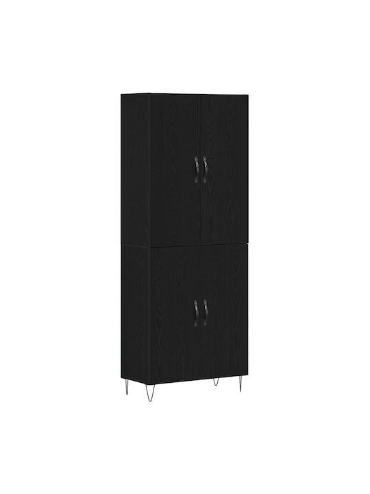 Kleiderschrank Büro Eiche 69.5x34x180cm