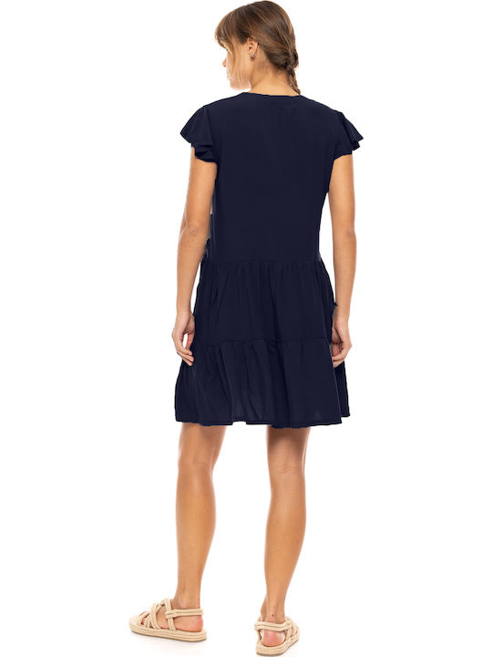 Pink Label Women's Dress Beachwear Dark Blue