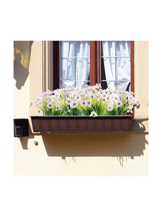 Artificial Flowers Decoration 10 Bunches White Silk