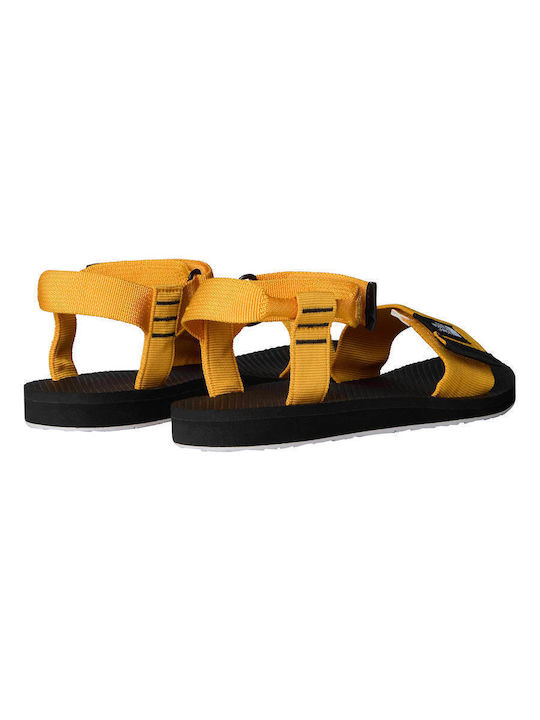 Summit Gold/tnf Black Ανδρικά Σανδάλια σε Κίτρινο Χρώμα