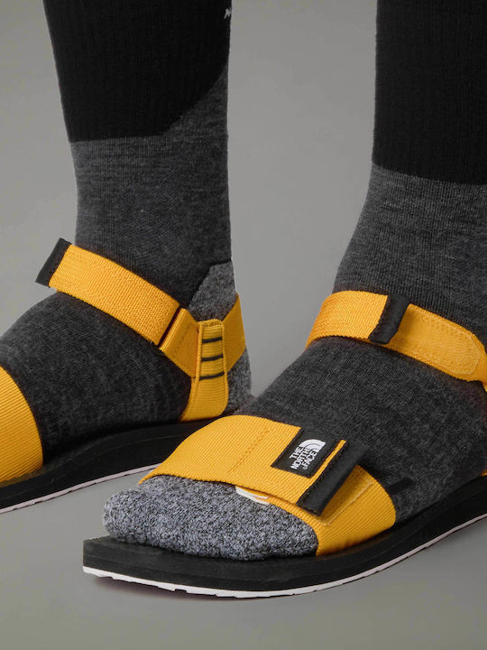 Summit Gold/tnf Black Ανδρικά Σανδάλια σε Κίτρινο Χρώμα