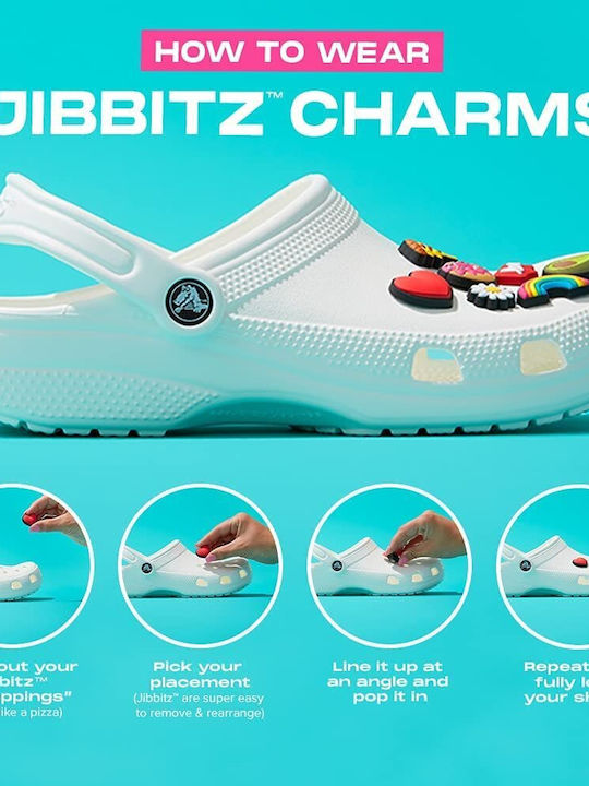 Crocs Джибитс Декорация За Обувки Beachy Squishy Crab Червен