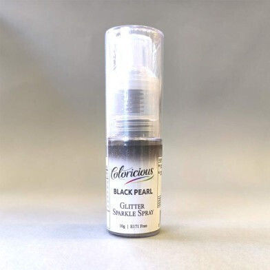 Schwarzes Perlen-Glitterspray 10g Coloricious