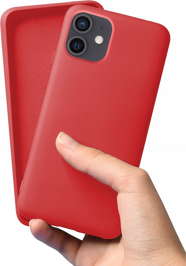 Стилен висококачествен TPU калъф за Apple iPhone 12 Червен