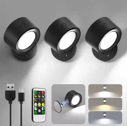 Se Led 4 Mizu Black Wall Battery Led Lamp Recharcheable 8x4,5cm 3,5w 2000mah 3cct Charging Time