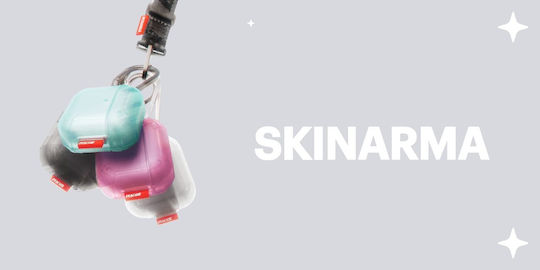 Skinarma Mecha Ce Θήκη Σιλικόνης με Γάντζο Smoke για Apple AirPods 4