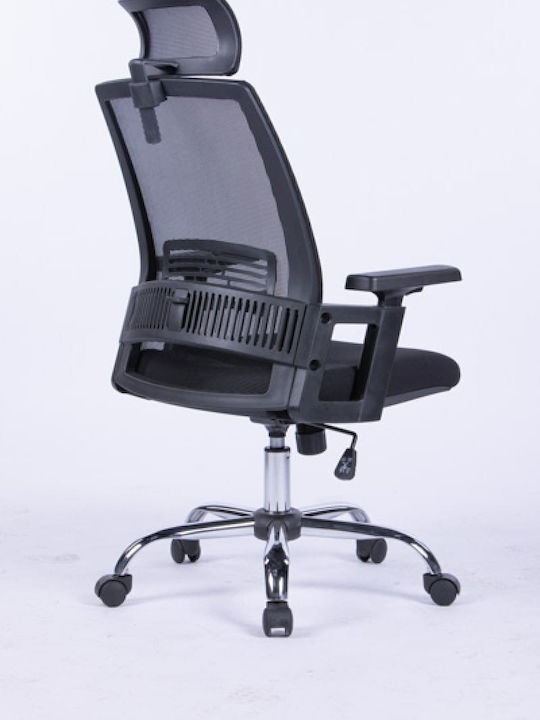 Office Products Mykonos Office Chair with Adjustable Arms Black