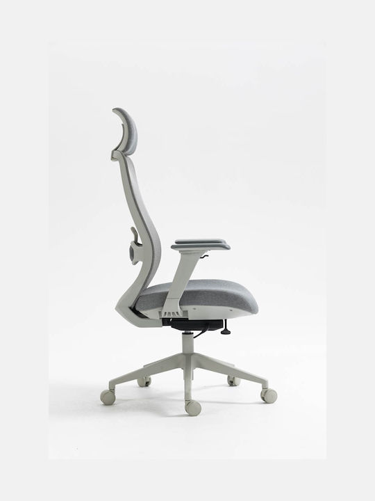 Office Products Siros Καρέκλα Γραφείου με Ρυθμιζόμενα Μπράτσα Gray