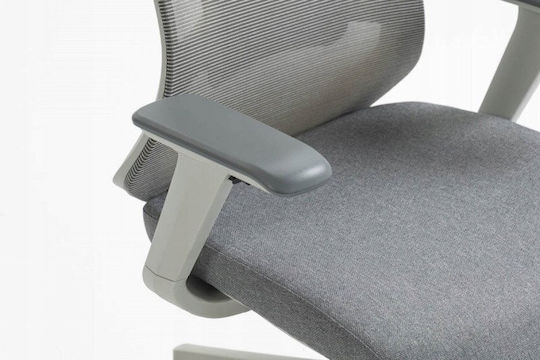 Office Products Siros Office Chair with Adjustable Arms Grey