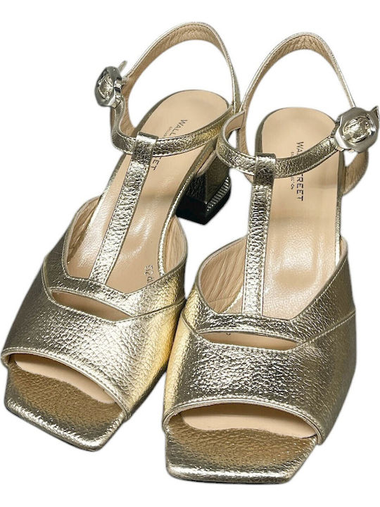 Leather Sandals Gold
