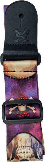 Sx Gsp2sk Lighting Skull Guitar Strap