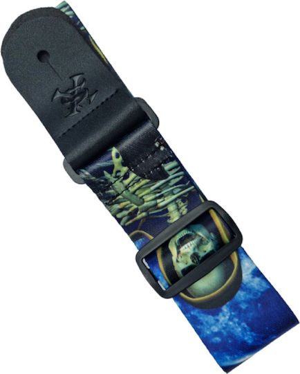 Sx Gsp2msk Moon Skull Guitar Strap