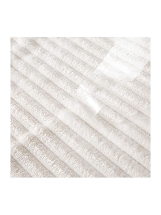 Miulee Fleece Decke für die Couch 125x150cm Weiß