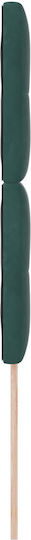 vidaXL Fabric Bed Headboard Dark Green 100x128cm