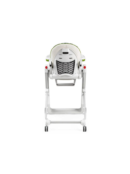 Peg Perego Siesta Follow Me Foldable Baby Highchair with Adjustable Height Jaguars