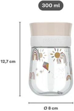 Little Dutch Baby Cup Forest Friends made of Plastic Light Blue 300ml